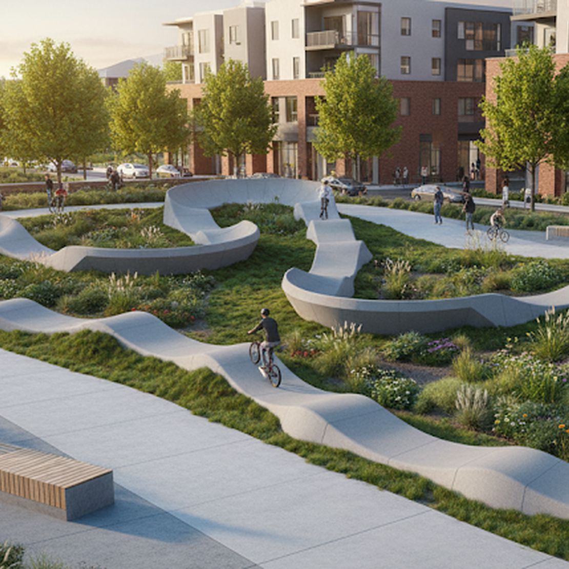 Urban Pump Track - Concrete