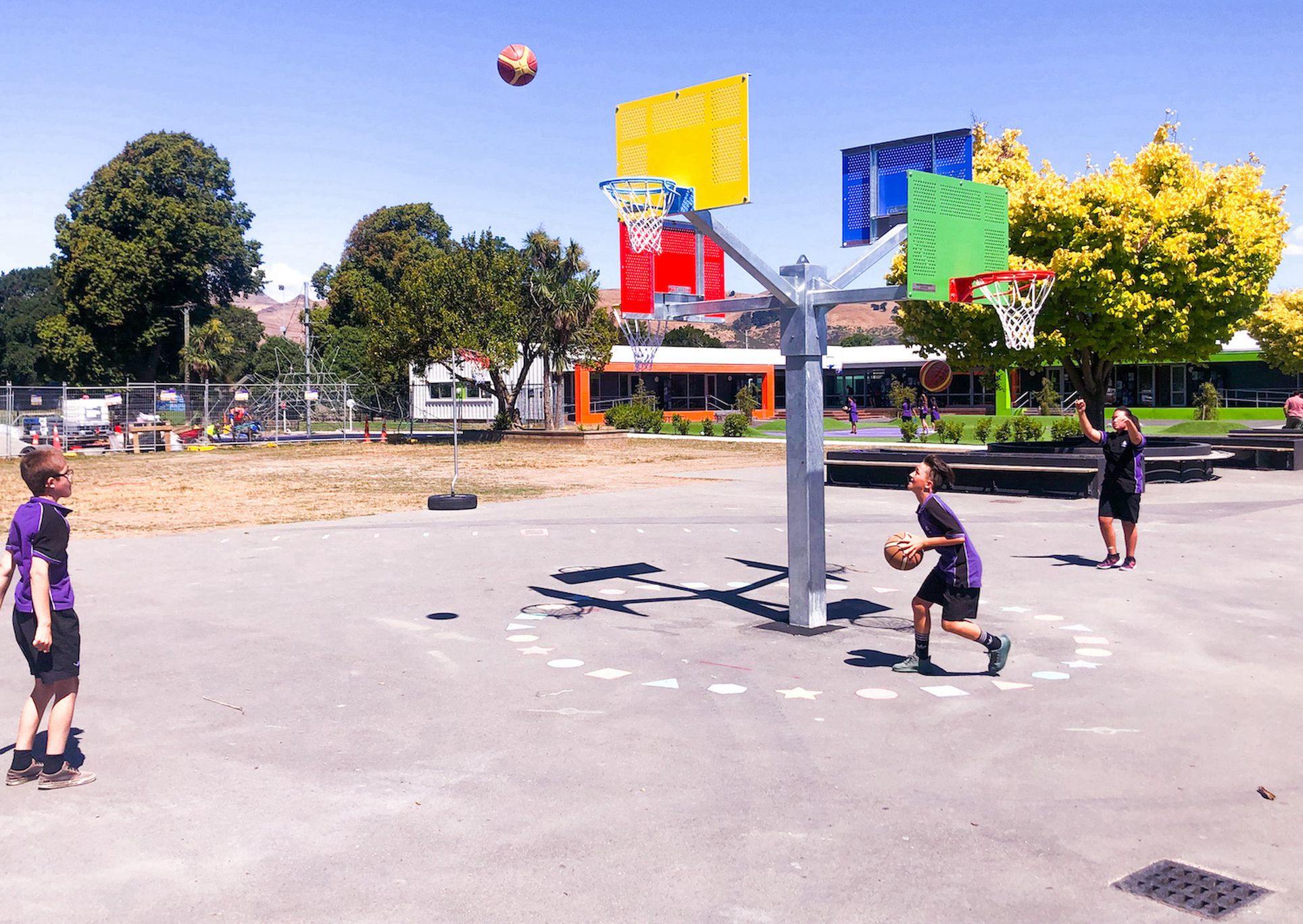 Basketball Four Way Hoop, Te Waka Unua School
