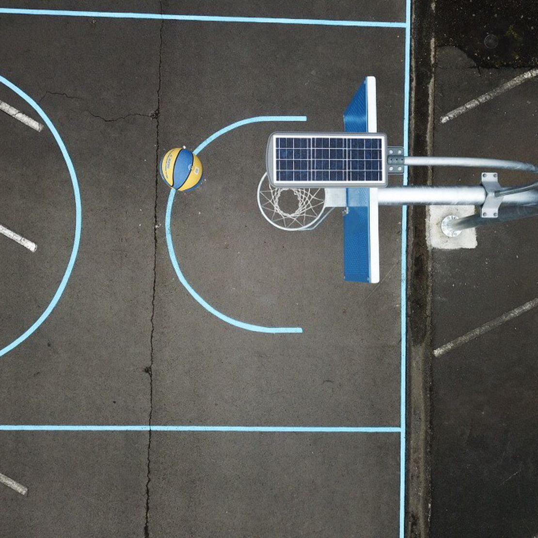 Solar Light, Made in NZ, Basketball Court