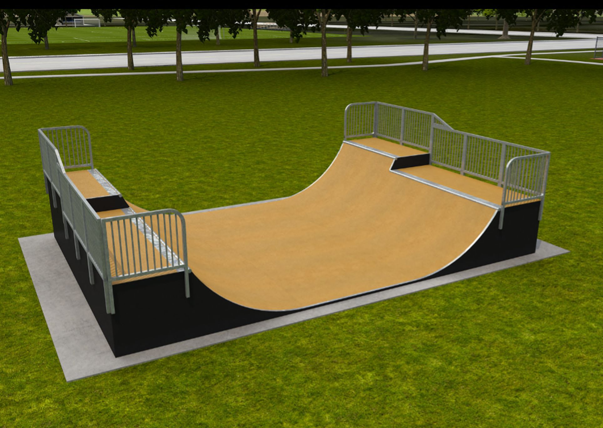 Skate Ramp Half Pipe