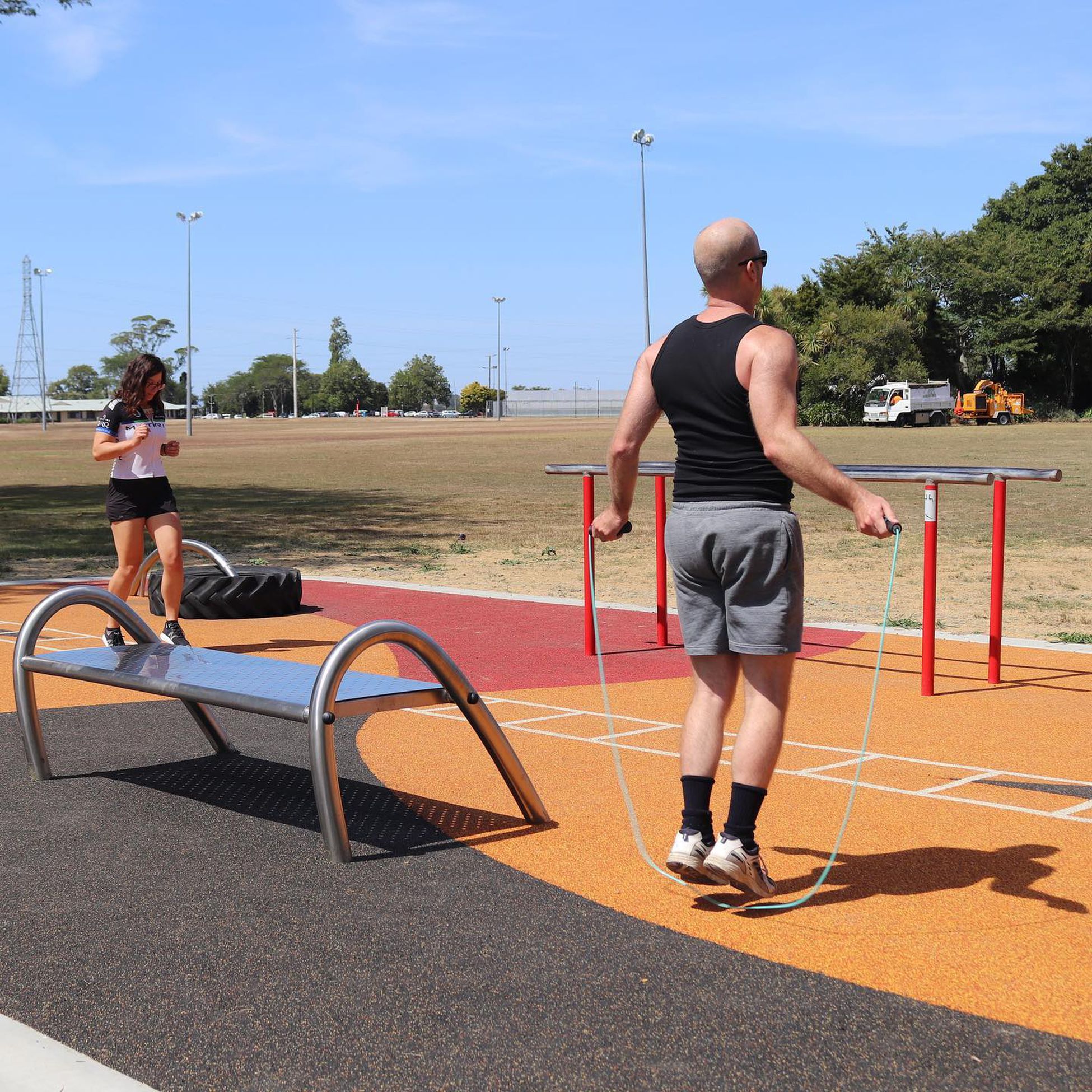 Outdoor Fitness Island, University of Waikato